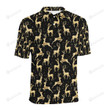Deer Gold Pattern Unisex Polo Shirt
