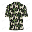 Llama Cactus Pattern Unisex Polo Shirt