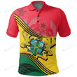 Ghana Analog Style With Coat of Arms Polo Shirt