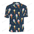 Ice Cream Pattern Unisex Polo Shirt