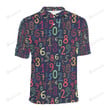 Number Pattern Unisex Polo Shirt