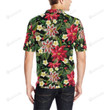 Poinsettia Pattern Unisex Polo Shirt