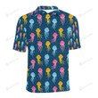 Jellyfish Pattern Unisex Polo Shirt