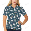 Shark Print Unisex Polo Shirt