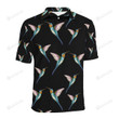 Hummingbird Pattern Unisex Polo Shirt