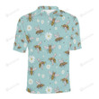 Bee Pattern Unisex Polo Shirt