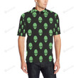 Alien Green Neon Pattern Unisex Polo Shirt