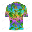 Palm Tree Rainbow Pattern Unisex Polo Shirt