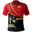 Uganda National Flag Polo Shirt