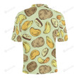 Potato Pattern Unisex Polo Shirt