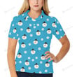 Snowman Print Unisex Polo Shirt