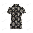 Skull King Print Unisex Polo Shirt