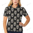 Skull King Print Unisex Polo Shirt