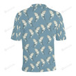 Crane Pattern Unisex Polo Shirt