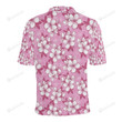 Cherry Blossom Pattern Unisex Polo Shirt