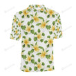 Yellow Plumeria Pattern Unisex Polo Shirt