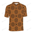 African Pattern Print Unisex Polo Shirt