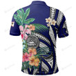 American Samoa Coat Of Arms Polynesian With Hibiscus Polo Shirt