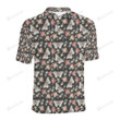 Butterfly Flower Pattern Unisex Polo Shirt