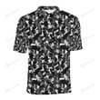 Crow Pattern Unisex Polo Shirt