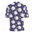 Sheep Pattern Unisex Polo Shirt