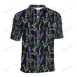 Lavender Pattern Unisex Polo Shirt