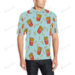 French Fried Pattern Unisex Polo Shirt