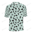 Black Cat Pattern Unisex Polo Shirt