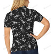 Skeleton Print Unisex Polo Shirt