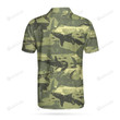 Camouflage Shark Pattern Short Sleeve Polo Shirt