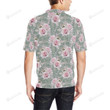 Rose White Pattern Unisex Polo Shirt