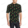Neon Pineapple Pattern Unisex Polo Shirt