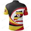 Uganda Strong Flag Polo Shirt