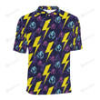 Lightning Thunder Pattern Unisex Polo Shirt