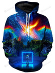 Cosmic Toybox Galactic Celestial Colorful Vibrant Unisex All Over Print Hoodie, Zip-Up Hoodie