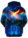 Cosmic Toybox Galactic Celestial Colorful Vibrant Unisex All Over Print Hoodie, Zip-Up Hoodie