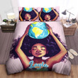 Personalized African American Woman Black Girl Magic Heal The World Duvet Cover Bedding Set