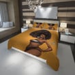 Personalized African Afro Black Sexy Girl Art Duvet Cover Bedding Set