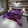 Personalized Black Girl Bling Purple Planet Duvet Cover Bedding Set