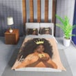 Personalized Black Queen Girl Duvet Cover Bedding Set