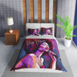 Personalized African American Black Pretty Girl Duvet Cover Bedding Set