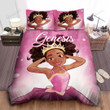 Personalized Cute Little Princess Black Girl Duvet Cover Bedding Set