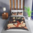 Personalized Black Girl Wine Book Shower Duvet Cover Bedding Set