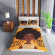 Personalized Black Girl Quote Don't Isolate Yourself Duvet Cover Bedding Set