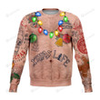 Mens Bare Chest Tattoos Festive For Unisex Ugly Christmas Sweater, All Over Print Sweatshirt