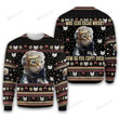 Mike Echo Oscar Whisky Cat Christmas Ugly Sweater