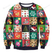 Christmas Super Cute Christmas Icon Ugly Christmas Sweater, All Over Print Sweatshirt