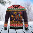 Cowboy Season Christmas Ugly Sweater