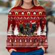 Schipperke Ugly Christmas Sweater, All Over Print Sweatshirt