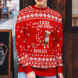 Boxer Ugly Christmas Sweater, All Over Print Sweatshirt